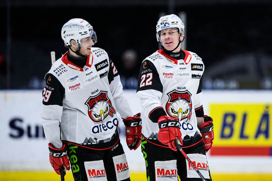 Malmö Redhawks Eric Engstrand och Lars Bryggman