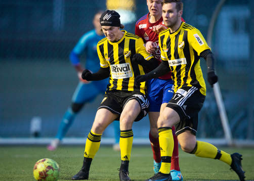 IFK Hässleholms Teo Helm och Marcus Thuvesson i