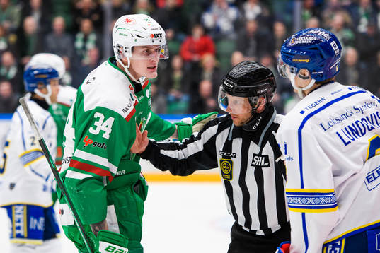 Rögles Adam Edström och Leksands Alexander Lundqvist