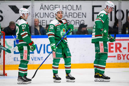 Rögles Linus Sjödin och Ryan McKiernan deppar