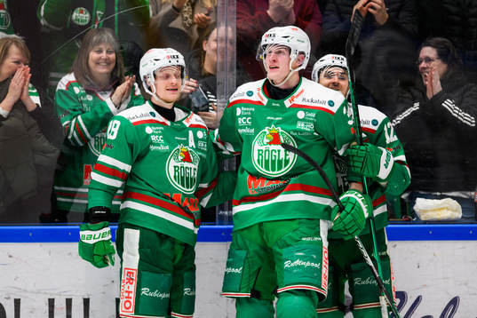 Rögles Anton Bengtsson, Adam Edström och Brady Ferguson