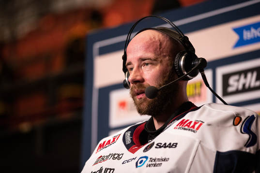 Linköpings målvakt David Rautio jublar