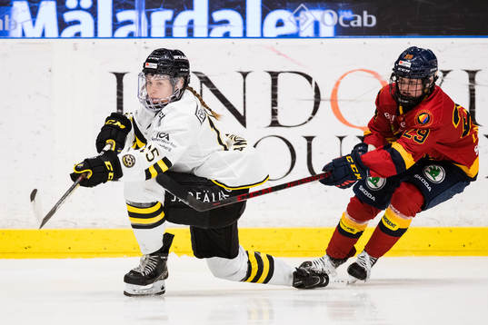 s Lindsey Donovan och Djurgårdens Maria Lindberg
