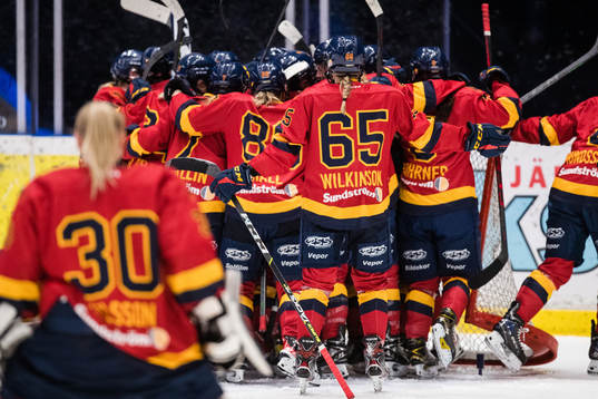Djurgårdens spelare jublar