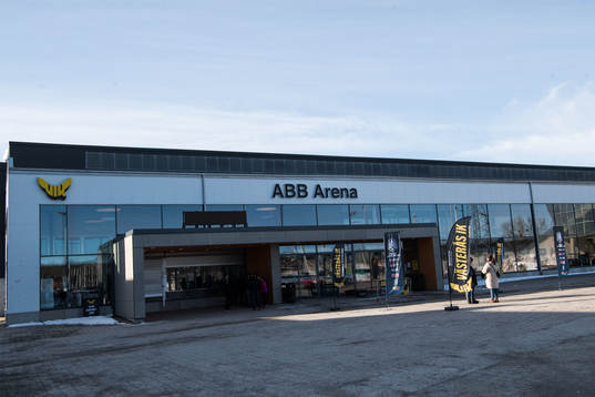 Exteriör vy över ABB Arena