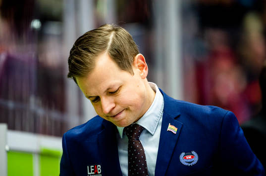 Oskarshamns tränare Martin Filander deppar