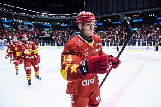 Malmö Redhawks Carl-Johan Lerby jublar