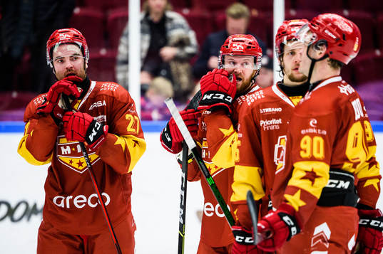 Malmö Redhawks Ponthus Westerholm och Joakim Ryan deppar