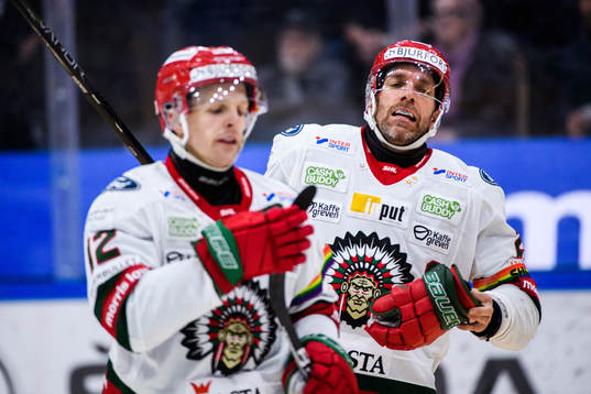 Frölundas Max Friberg och Joel Lundqvist