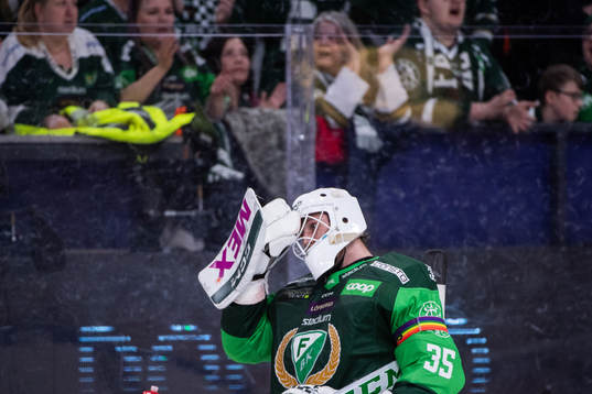 Färjestads målvakt Dennis Hildeby