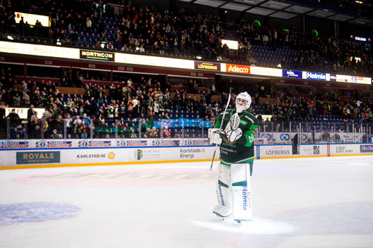 Färjestads målvakt Dennis Hildeby