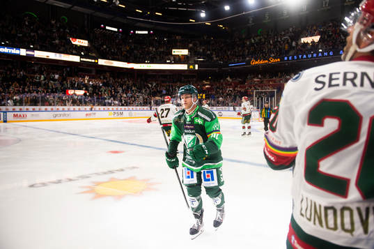 Färjestads Marcus Nilsson jublar