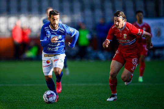 Norrbys Christian Rubio Sivodedov och IFK Göteborgs Gustav