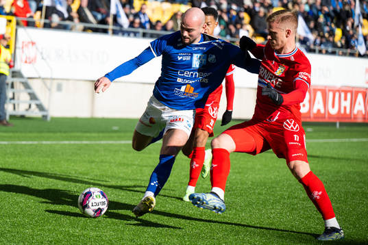 Norrbys Perparim Beqaj och IFK Göteborgs Oscar Wendt