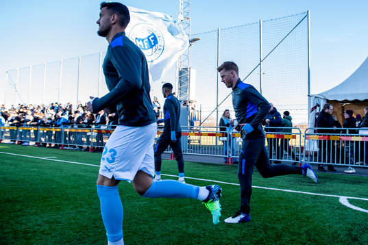Malmö FFs Matej Chalus och Anders Christiansen