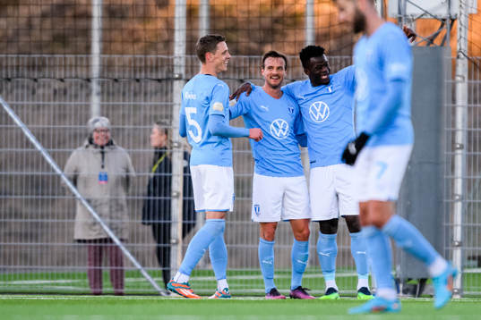 Malmö FFs Eric Larsson jublar
