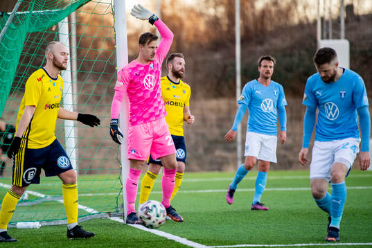 Malmö FFs målvakt Johan Dahlin