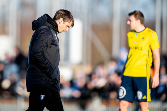 Malmö FFs tränare Milos Milojevic deppar