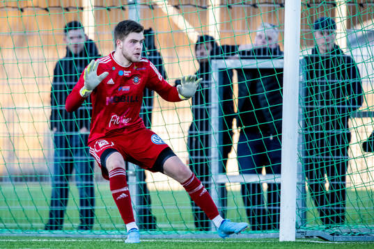Ängelholms målvakt Robin Streifert