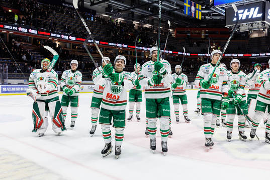 Rögles spelare jublar
