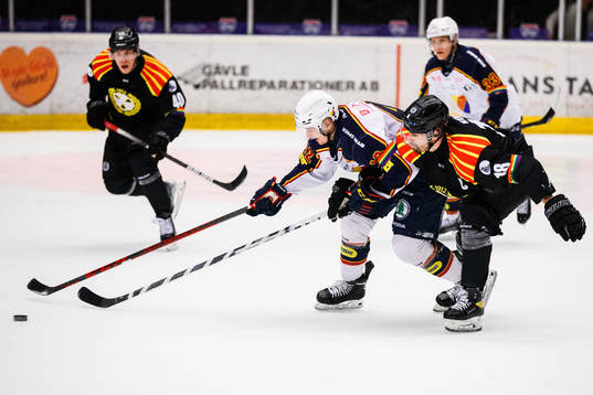 Djurgårdens Ludvig Hedström och Brynäs Anton Rödin