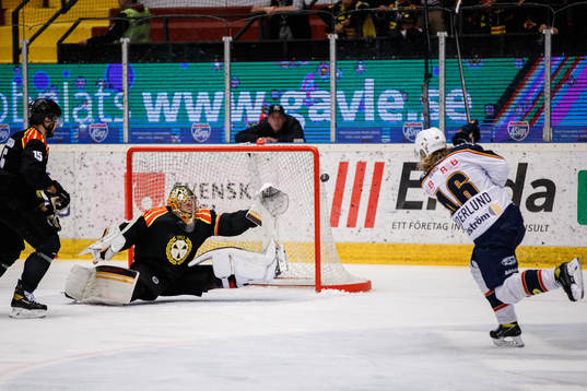 Brynäs målvakt Veini Vehviläinen och Djurgårdens Tim