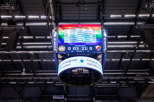 Mediakub med regnbågsfärger
