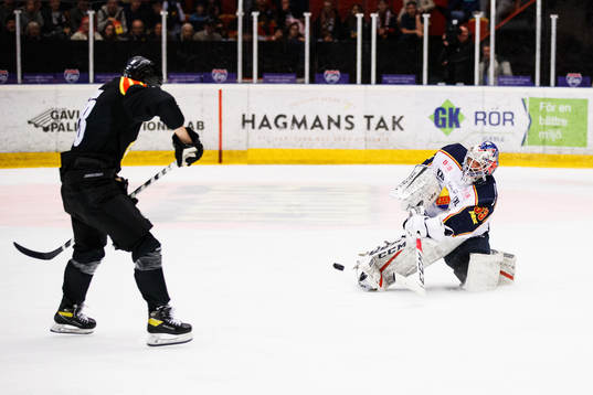Djurgårdens målvakt Alexander Salak och Brynäs Anton