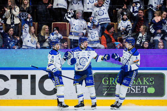 Leksands Max Veronneau (m) jublar
