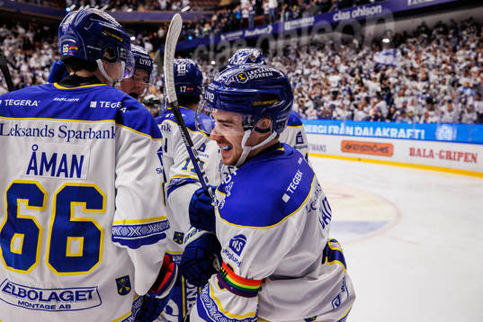 Leksands Matt Caito jublar