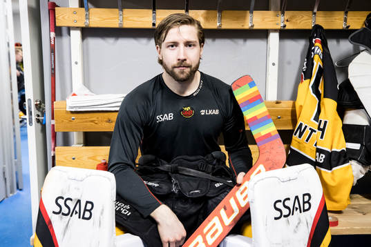 Luleås målvakt Joel Lassinantti pride ambasadör