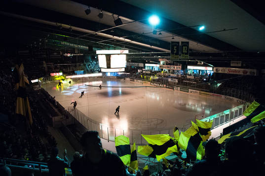 Interiör vy över ABB Arena