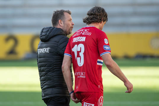 IFK Göteborgs tränare Mikael Stahre och Gustav Svensson