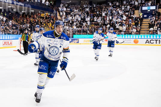 Leksands Max Veronneau jublar