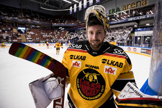 Luleås målvakt Joel Lassinantti   pride ambassadör