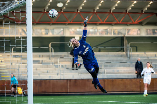 Växjös målvakt Louise Högrell Ledbetter släpper in 2-0