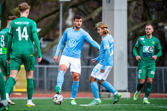 Malmö FFs Matej Chalus och Sebastian Nanasi