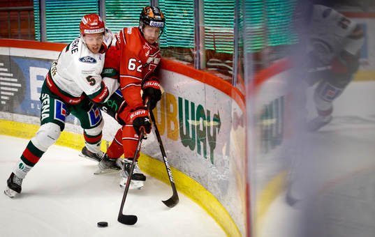 Frölundas Filip Johansson och Örebros Robert Leino