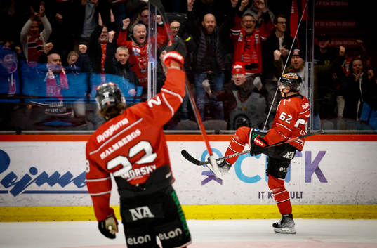 Örebros Robert Leino jublar