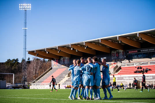 Djurgårdens spelare jublar