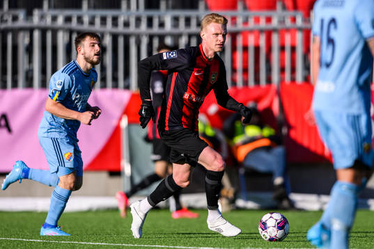 Djurgårdens Albion Ademi och Brommapojkarnas Nicklas