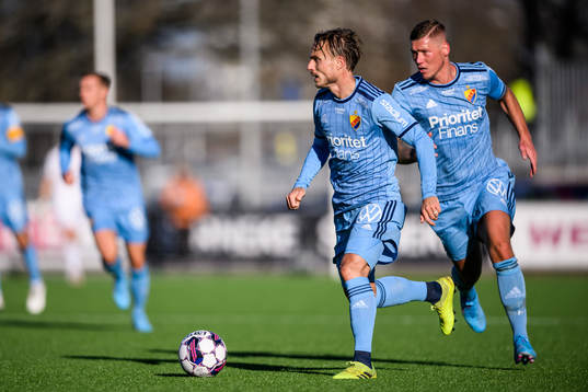 Djurgårdens Pierre Bengtsson och Victor Edvardsen