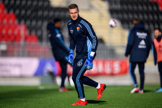 Djurgårdens målvakt Aleksandr Vasyutin