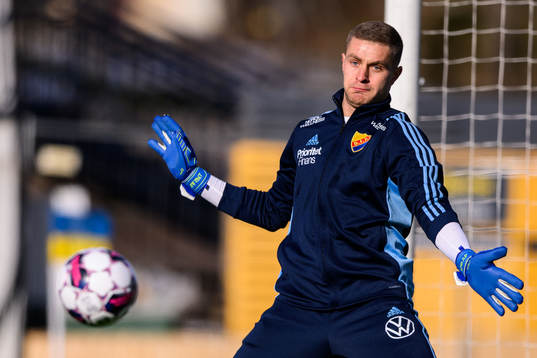Djurgårdens målvakt Aleksandr Vasyutin