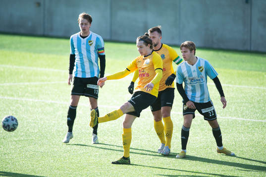 i träningsmatchen mellan Lunds BK och IFK Hässleholm i