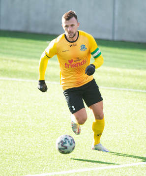 Lunds Adi Tersic i träningsmatchen mellan Lunds BK och IFK