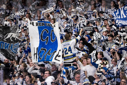 Leksands fansen jublar