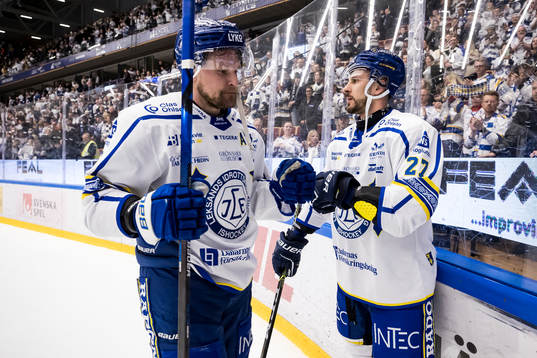 Leksands Jonas Ahnelöv och Leksands Marek Hrivik