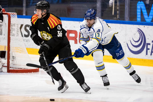 Brynäs Linus Ölund och Leksands Jon Knuts