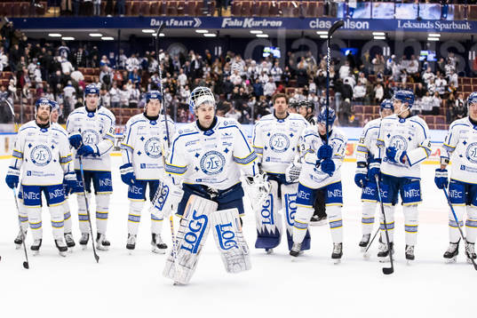 Leksands spelarna jublar